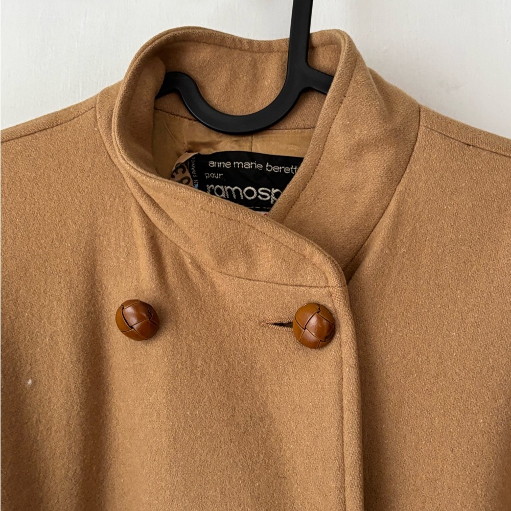 Vintage Luxury! Anne Marie Beretta for Romosport Tan belted Double-Breasted Coat - Picture 7 of 16